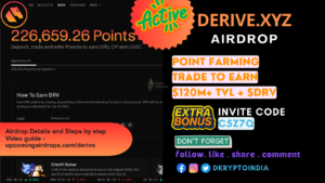 Derive Protocol Airdrop Details and Steps