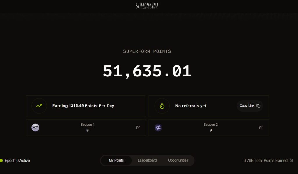 Superform airdrop review details