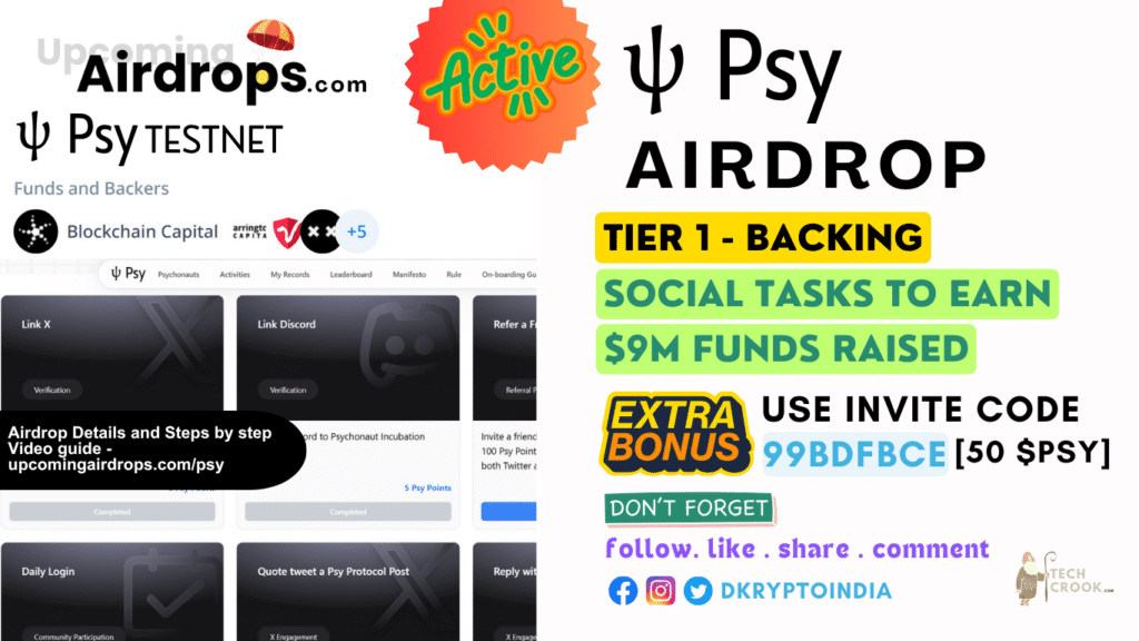 Psy token testnet airdrop