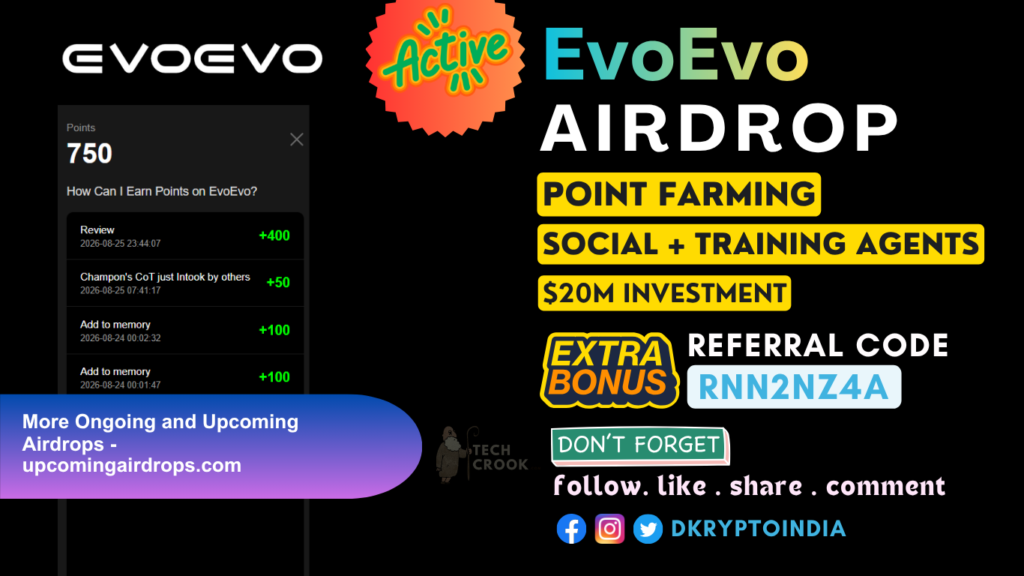 Evoevo airdrop steps guide